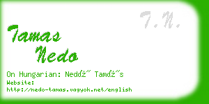 tamas nedo business card